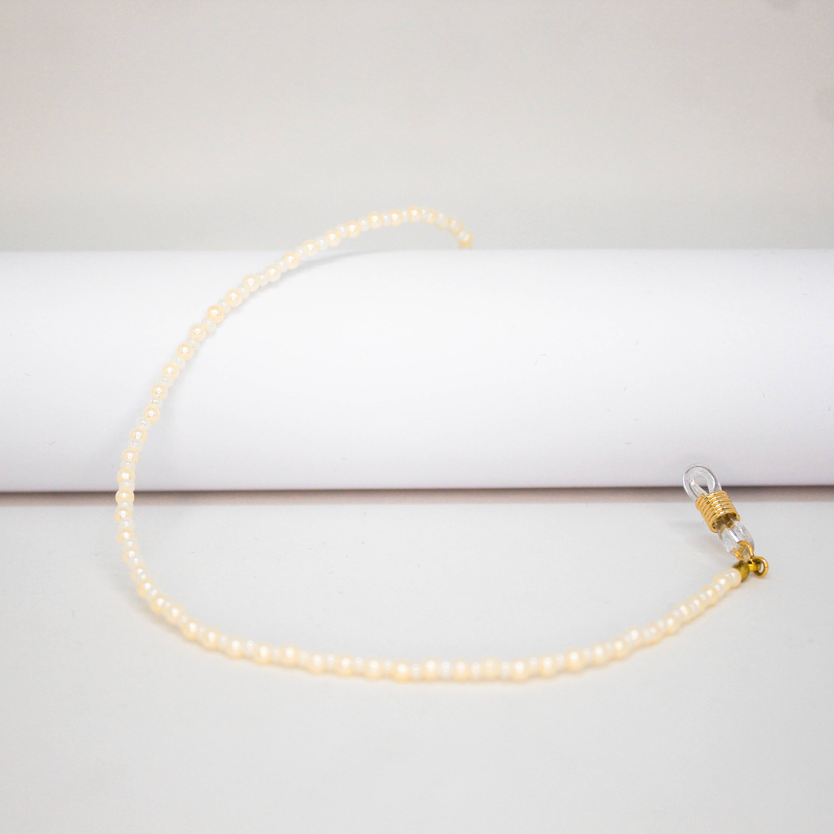 0100910-Cordão Perola Clássico Creme Pequetita 3X2,6m - Contém 3 Peças  - ENTREGA IMEDIATA