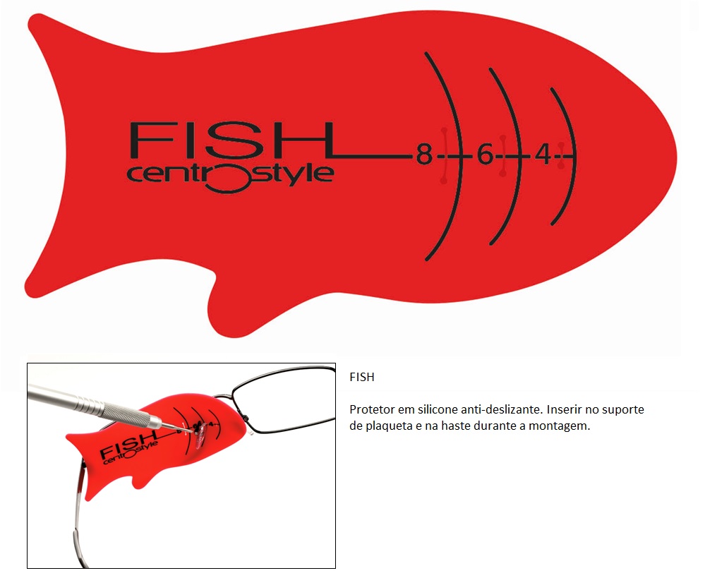 0202194-Protetor_Lente Fish em Silicone Mod 2194 - Contém 1 Peça  - SOB ENCOMENDA