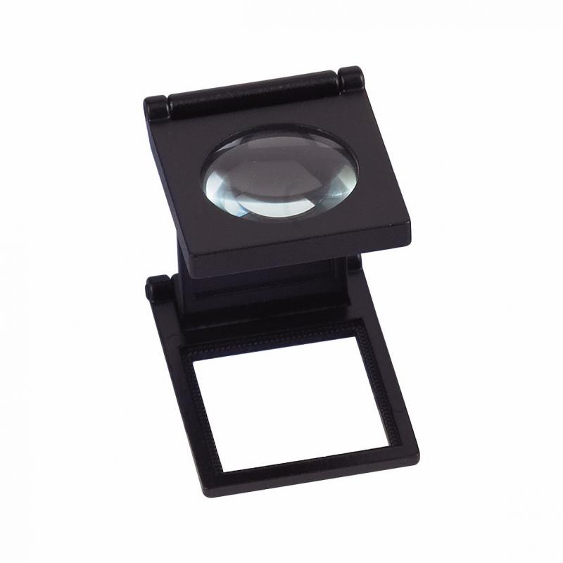 0222353-Lupa Conta Fio 5,0x 30x30mm Preto Mod22353 FLAG 9 - Contém 1 Peça  - ENTREGA IMEDIATA   PRODUTO EM PROMOÇÃO