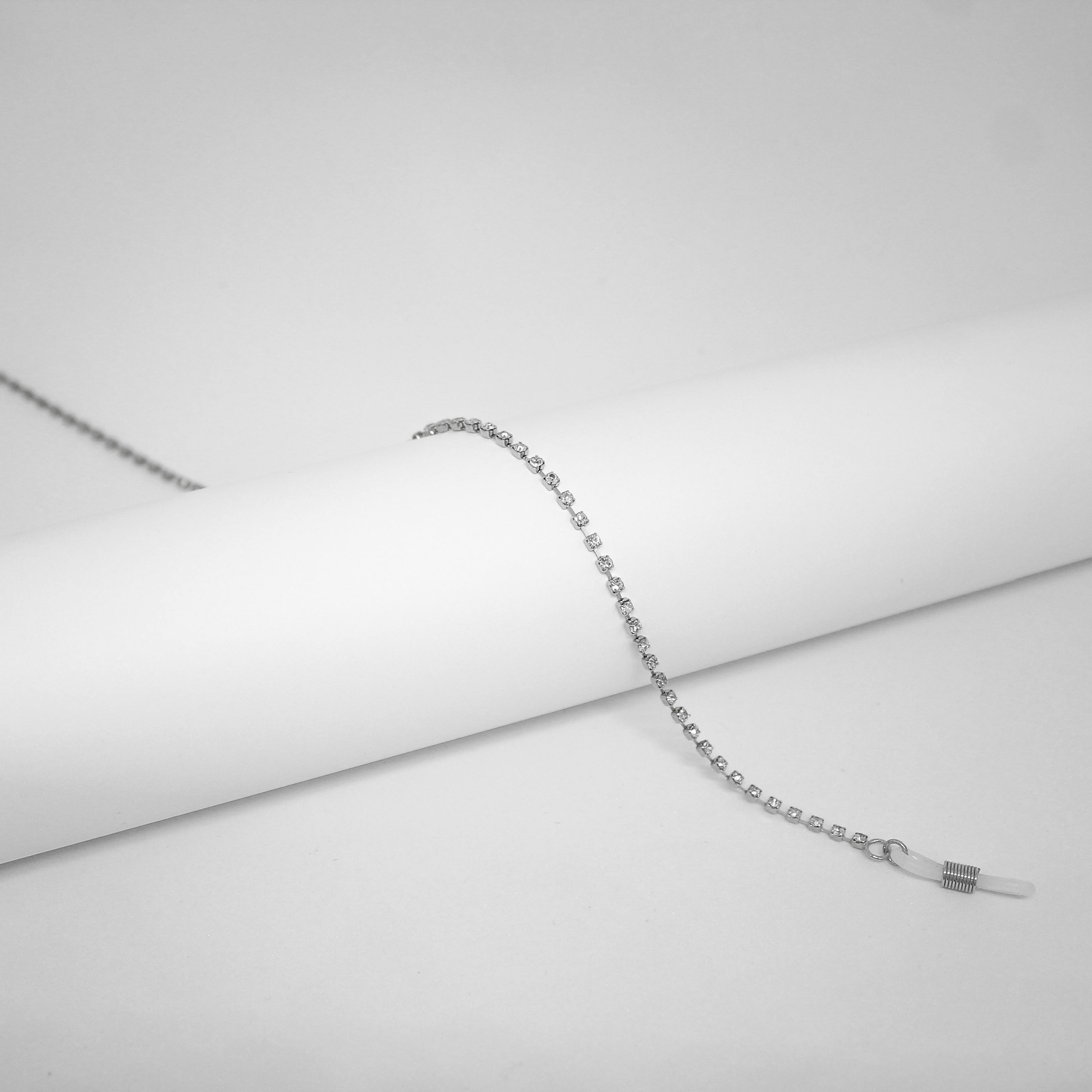 16176415-Corrente Strass Brilhante Níquel 17641/16176415 FLAG 9 - Contém 3 Peças  - ENTREGA IMEDIATA   PRODUTO EM PROMOÇÃO