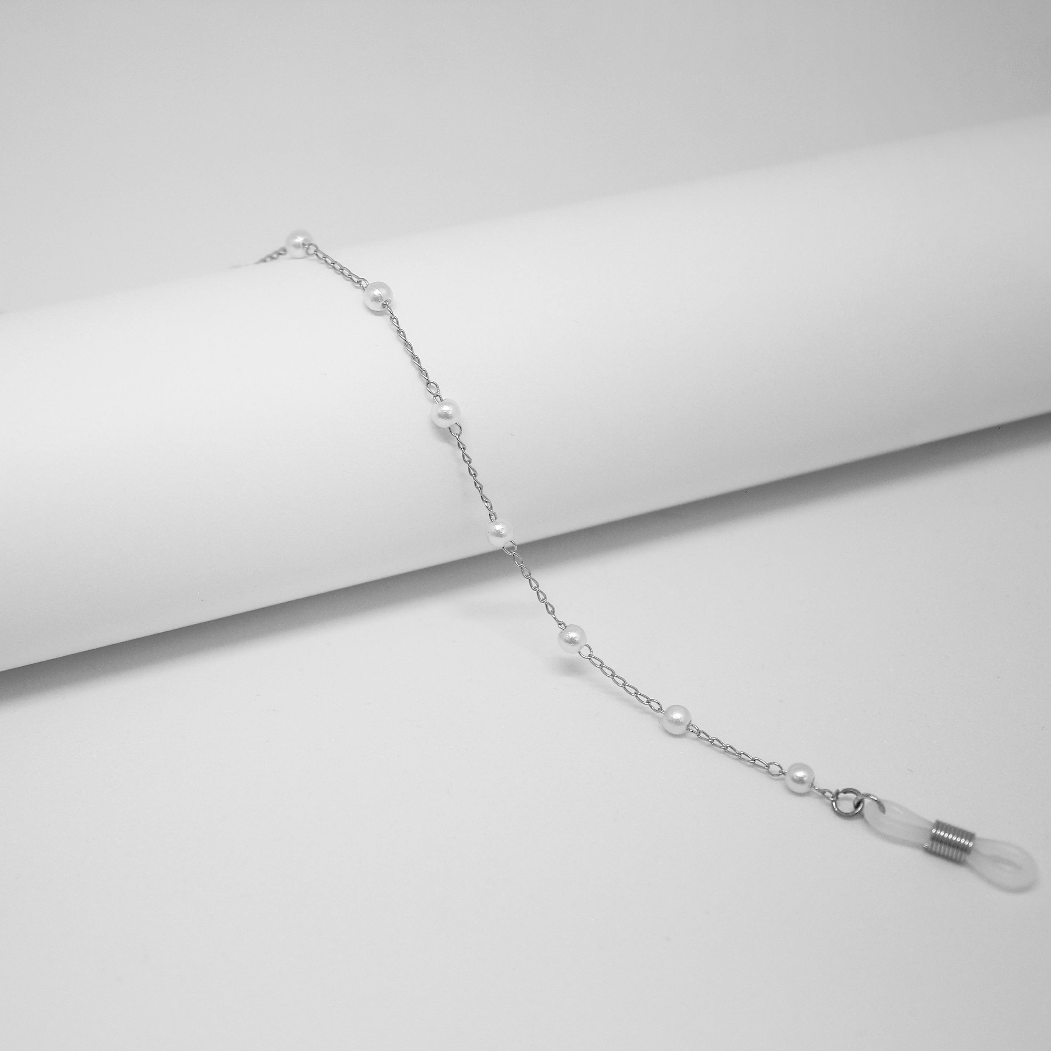16420255N-Corrente Perola C/Grumet Níquel 4mm FLAG 9 - Contém 3 Peças  - ENTREGA IMEDIATA   PRODUTO EM PROMOÇÃO
