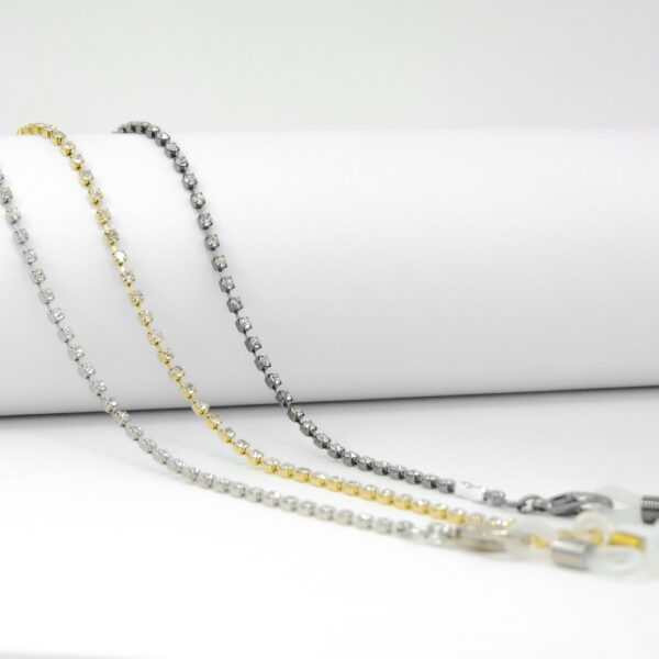 corrente para óculos strass