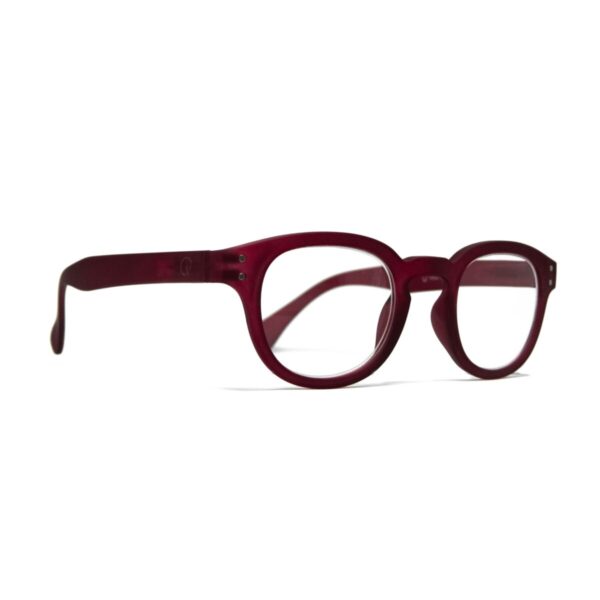 Óculos de leitura oval bordô