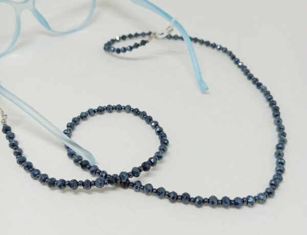 Cordão para Armações/Óculos, em Pedras Cristal - Image 11